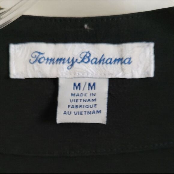 Tommy Bahama black draped dress size M - Picture 6 of 10